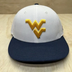NEW sz 7 1/8 West Virginia Mountaineers New Era 59Fifty Fitted Cap Hat White - Picture 1 of 6