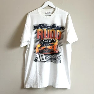 Vintage 90s Ricky Rudd NASCAR Racing #10 Tide Car Size XXL - Picture 1 of 5
