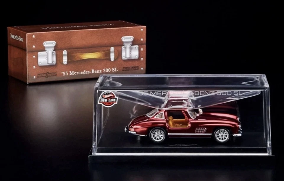 Hot Wheels RLC 1955 Mercedes-Benz 300 SL 1:64 Vehicle - Oxblood (HNL27)