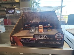 The Fast & The Furious Nano Hollywood Rides Train Scene Diorama - Imagen 1 de 4