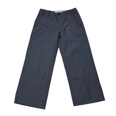 Pantalones recortados vintage Gap para mujer a rayas pierna ancha XS gris/azul algodón de colección Foto 1 de 4