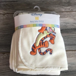 Vintage Crown Crafts Disney Tigger Baby Blanket Lovey Throw Fleece 36x42” Rare! - Picture 1 of 8