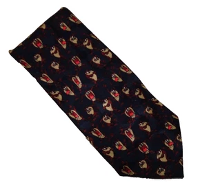 Looney Tunes Mania Warner Bros 100% Silk Tie Taz 58" Vintage 1995 - Picture 1 of 4