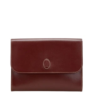CARTIER Must Line Clutch bag business bag Women 【Used】 - Picture 1 of 13
