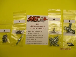 1964 CHEVY IMPALA EXTERIOR SCREW KIT   34PCS - Bild 1 von 1