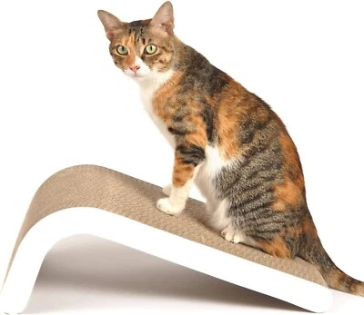 Likea Cat Scratcher, Scratch Pad with Catnip Extra Large 63cm, Multiple Angles