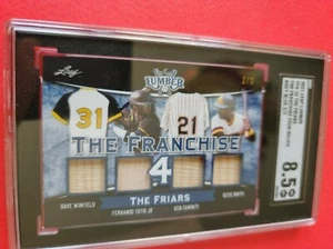 Fernado Tatis Jr OZZIE SMITH DAVE WINFIELD CAMINITI Bat CARD #3/3 GRADED SGC 8.5 - Picture 1 of 2