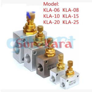 G1/8" 1/4" 3/8" 1/2" 3/4" 1" Speed One-Way Throttle Pneumatic Flow Control Valve - Picture 1 of 29