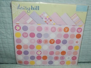 Kit de papel Daisy Hill Patty pastel bebé niña 908253 6 diseños 12 x12" envío rápido - Imagen 1 de 4