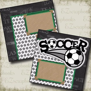 FUSSBALL - 2 vorgefertigte Sammelalbum Seiten - EZ Layout 2188 - Bild 1 von 4