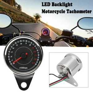 LED Backlit Motorcycle Tachometer For Harley Softail Deuce FXST FLSTN - Foto 1 di 7