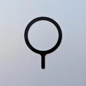 Magsafe Aufkleber Schwarz Metall Ring Magnet induktives Laden wireless charging - Photo 1 sur 2