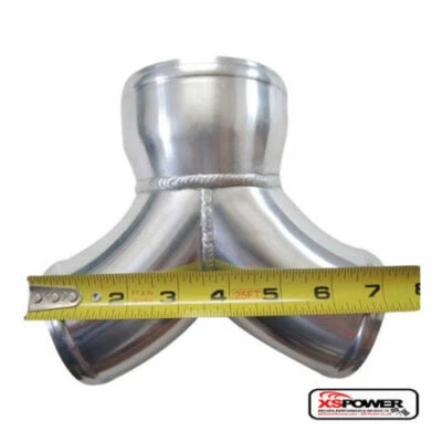 Tubo TURBO FMIC Y Doble 3" a 4" Entrada de Aire Doble Turbo Intercooler Tubería ENTRADA Foto 1 de 2