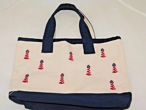 Bolso de Mano Lighthouse de Lona Mediano Rojo Blanco Azul - Imagen 1 de 2