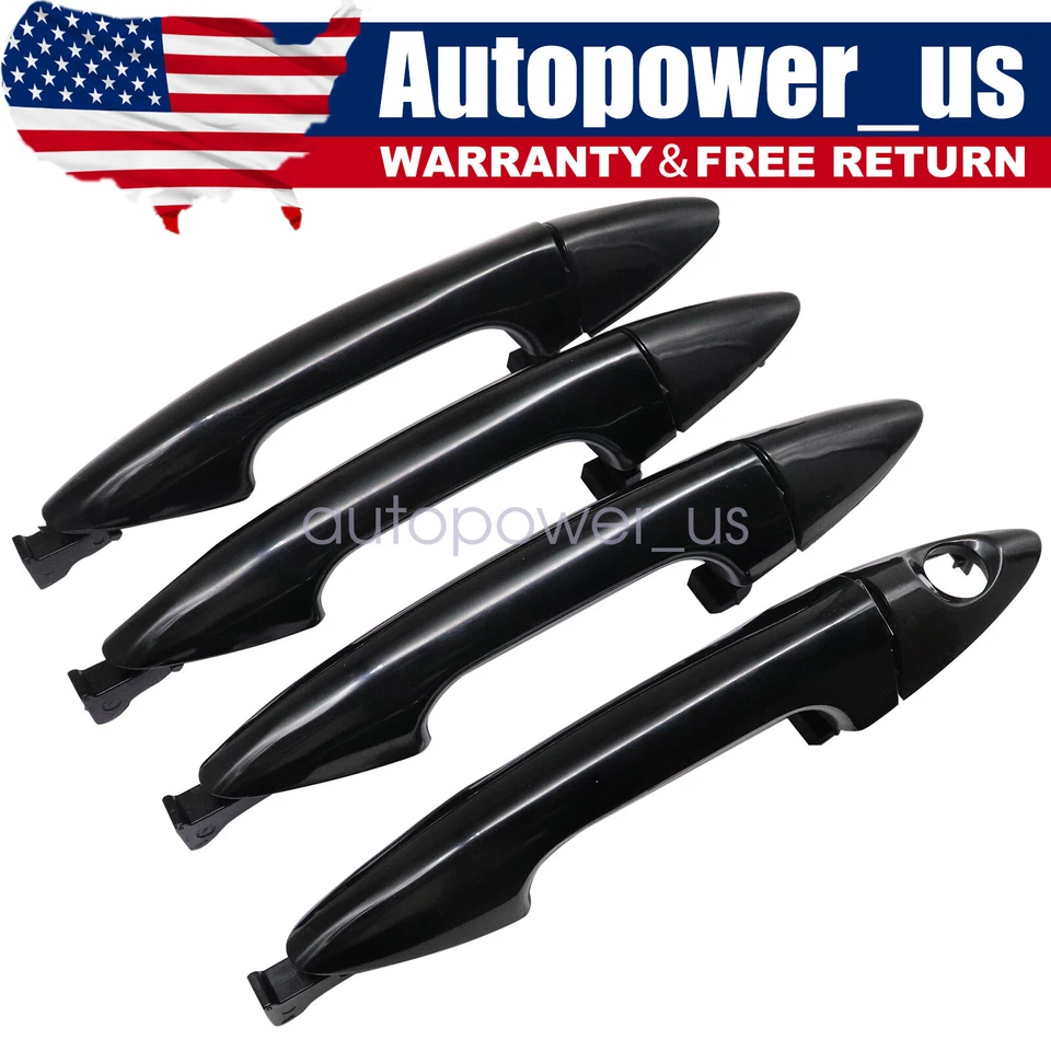 4X Manija de puerta exterior delantera trasera izquierda derecha para Hyundai Accent 2012-2017 Foto 1 de 4