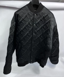 Balenciaga Logo Detail Quilted Oversized Bomber Jacket Size: 48 Fits XL/XXL - Picture 1 of 12