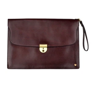 Jérome Leplat Aktenmappe Document Case Leder Leather Burgunderrot Burgundy COOL - Bild 1 von 7