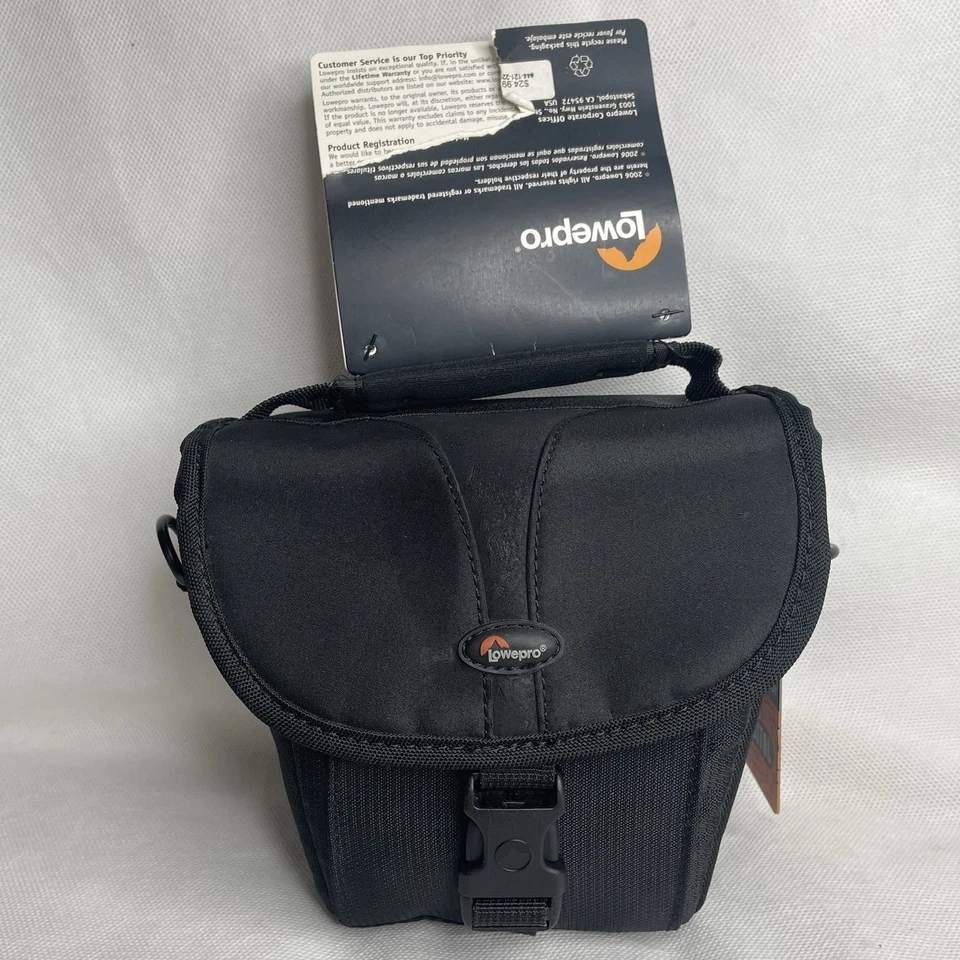 VTG NWT Lowepro REZO TLZ 20 Digital Camera Bag Case Black SLR Lens Memory Card - Image 1 of 4