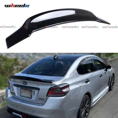Alerón trasero de maletero Duckbill HighKick con aspecto de carbono para Subaru WRX STI 15-21 Foto 1 de 4