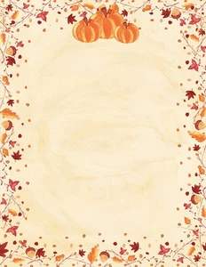 Great Papers! PAINTED PUMPKIN Letterhead, 80 Count, 11" x 8.5" (2015086) - Picture 1 of 1