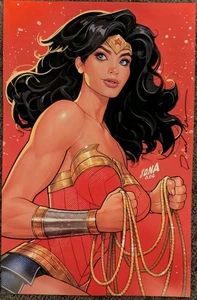 2025 SDCC DAVID NAKAYAMA ADN Wonder Woman DC Comics impresión artística póster firmado - Imagen 1 de 1