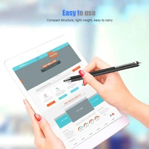 2 in 1 Capacitive Stylus Pen for Touch Screen For Mobile Tablets Writing Drawing - Picture 1 of 10