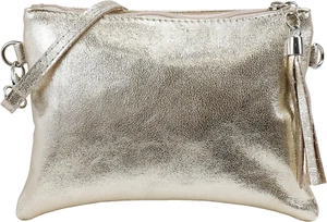 Anny G248 - Borsetta a Tracolla in Vera Pelle, Pochette, Borsa Da Sera, 22 X 15 - Foto 1 di 12