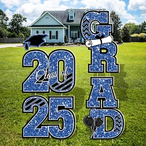 2025 Graduation Decorations, Large Congrats Grad Yard Signs with Stakes, Class o - Picture 1 of 12