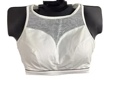Sujetador deportivo Livi talla 26 nuevo sin etiquetas encaje de bajo impacto sin alambre almohadillas blancas Lane Bryant Foto 1 de 4