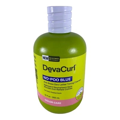 DevaCurl No-Poo Blue Anti Brass Toning Cleanser 12 fl oz For Color Treated Curl - Image 1 of 3