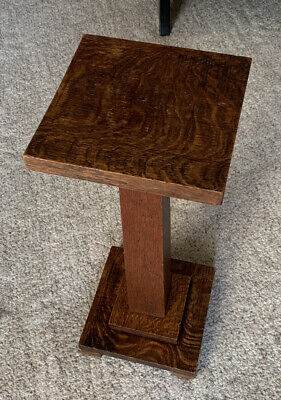 Vintage Mission Arts And Crafts Pedestal Stand Tapered Hard Wood Plant Display • 175£