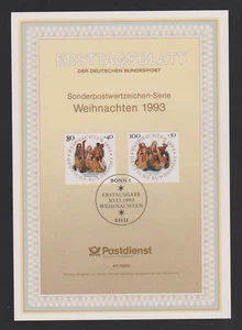 Bund ETB 1993 (hojas oficiales de primer día de Deutsche Post) año completo - Imagen 1 de 1