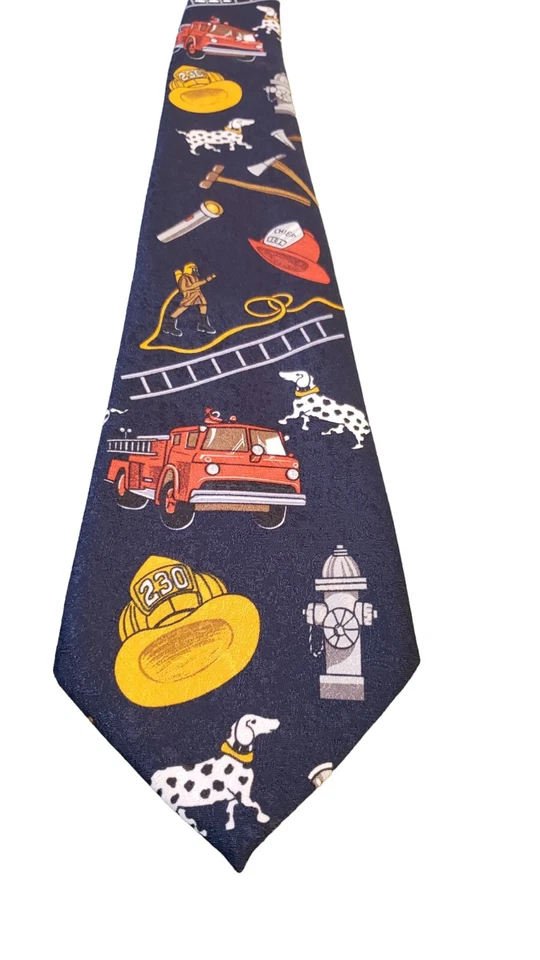 Corbata de cuello ejecutiva A. Rogers Fire Fighter 1997 de colección con 3 corbatas 100 % poliéster Foto 1 de 4