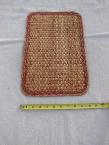 Eco-Friendly Handcrafted Natural Palm Dining Mat Size 10" x 16" - Picture 1 of 3