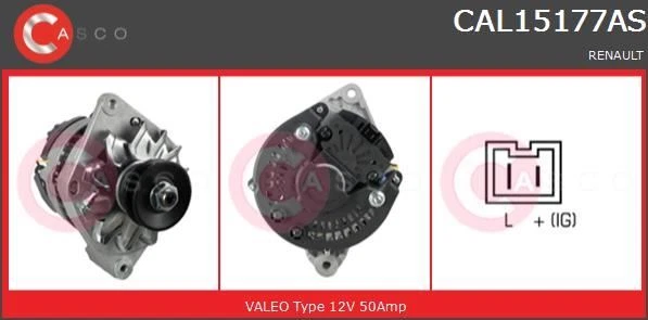 ALTERNATEUR RENAULT CLIO I 1.1,1.2,19 II 1.4,RAPID CAMIONNETTE/MONOSPACE 1.2 - Photo 1/2