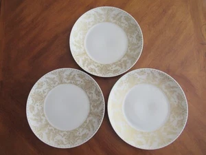 Lot 3x Rosenthal Continental Idyll Gold Bird Pattern 10.5" Salad Plate Germany - Picture 1 of 13