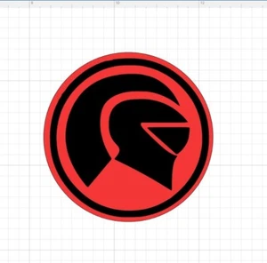 Pegatina con logotipo de animaciones de KNIGHT INDUSTRIES • Knight Rider • KITT • Calcomanía personalizada - Imagen 1 de 5