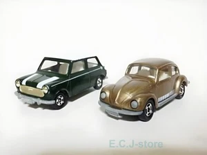 Tomica Vintage Mini Cooper & Volkswagen Set 1970s Diecast 2.5in - 2.7in - Picture 1 of 4