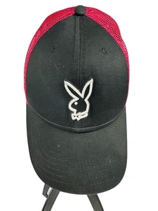 Playboy Bunny Unisex Black Embroidered baseball Hat Cap Adjustable Snapback - Picture 1 of 9