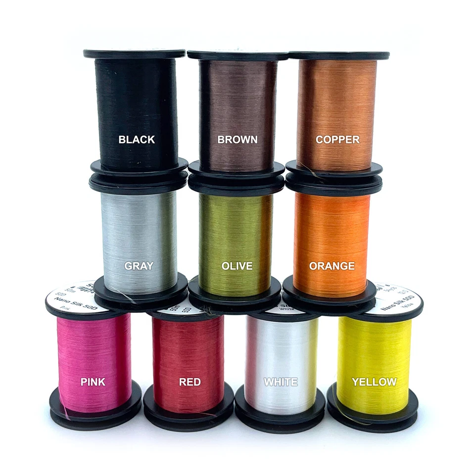 SEMPERFLI NANO SEDA 50D - 12/0 GSP hilo para atar moscas - 10 colores disponibles ¡NUEVO! Foto 1 de 2