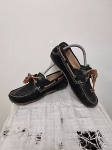 ecco cuno sneaker mens size 40 leather boat shoe - Picture 1 of 16