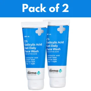 The Derma Co 1% Salicylic Acid Gel Face Wash For Acne with Witch Hazel 100ml - Picture 1 of 8