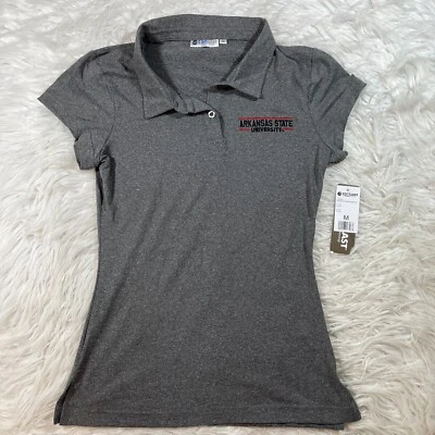 Arkansas State Red Wolves Pullover Short Sleeve Polo Shirt Size Medium* NWT - Image 1 of 4