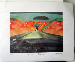 Nelson De La Nuez Pop Art “Silicone Valley” Print Signed~16x20"~VGC - Picture 1 of 10