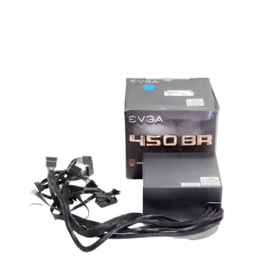 EVGA 450 BR, 80+ BRONZE 450W Power Supply 100-BR-0450 USED. - Image 1 of 4