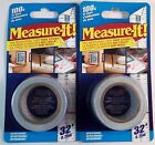 Lot of 2 Measure-It Measuring Tape 1-in x 32-ft Multi-Surface Painters Tape
