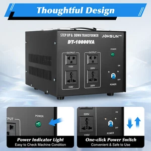 Convertidor de voltaje de 8000 vatios transformador de alta resistencia paso arriba/abajo 220V-110V - Imagen 1 de 10