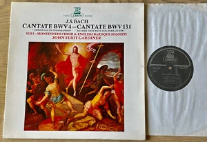 ERATO STU 71506 BACH CANTATAS BWV 4 & 131 LP GARDINER (1982) NM FRANCE - Picture 1 of 3