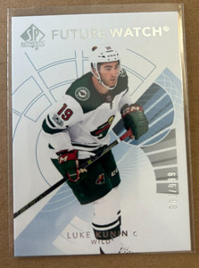 2017-18 SP Authentic Luke Kunin /999 Future Watch #152 Minnesota wild