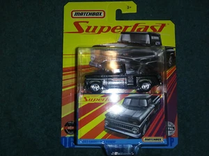 Chevrolet C-10 2020 Matchbox Superfast 1963 camioneta con neumáticos de goma - Imagen 1 de 7